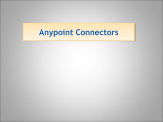Anypoint ConnectorsAnypoint Connectors
 