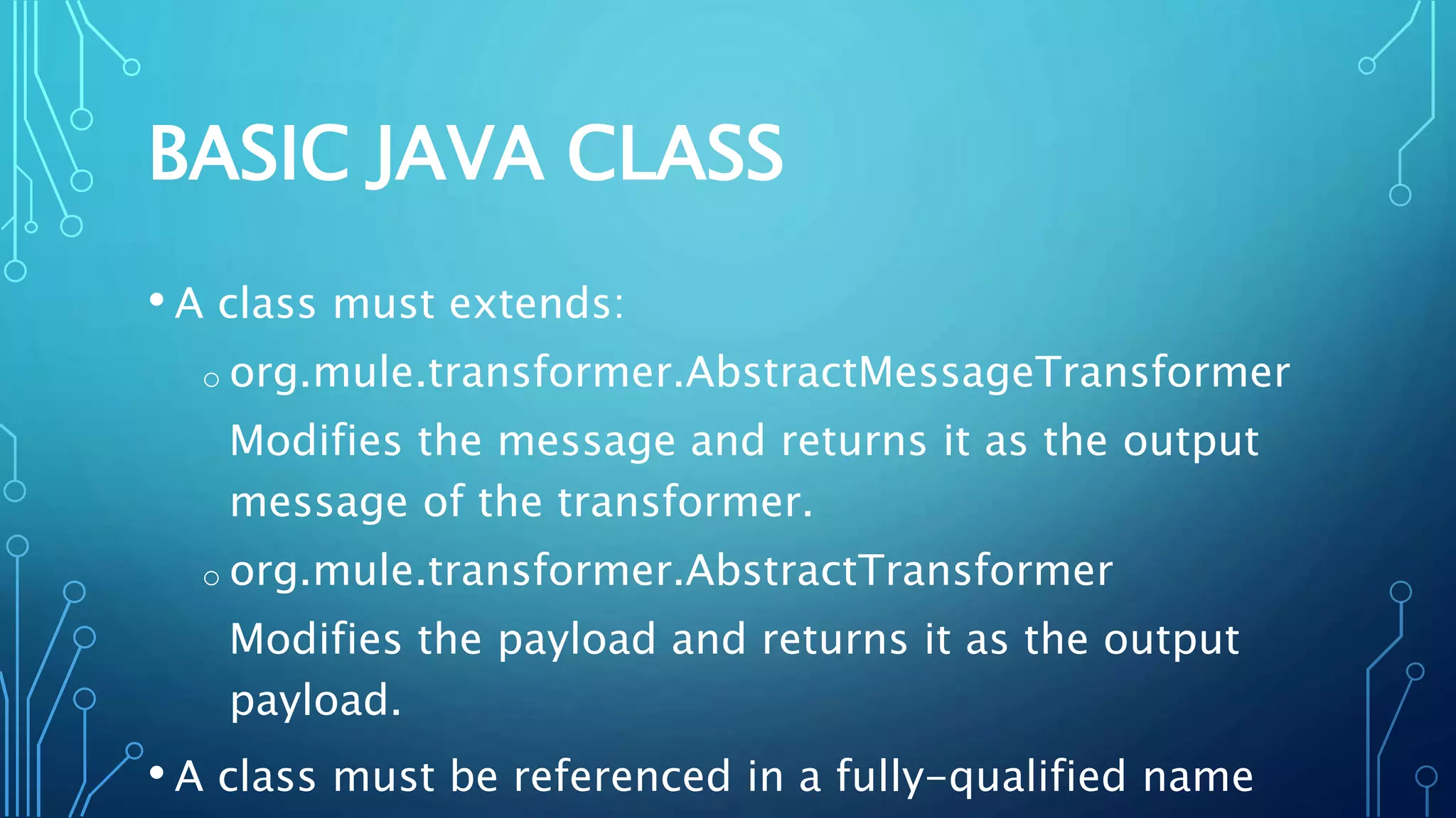 Mule: Java Transformer | PPT
