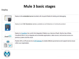 Mule 3 basic stages
 
