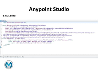 Anypoint Studio
2. XML Editor
 
