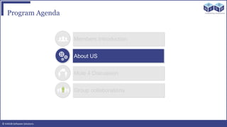 © EAIESB Software Solutions
Program Agenda
Members Introduction
About US
Mule 4 Discussion
Group collaborations
 