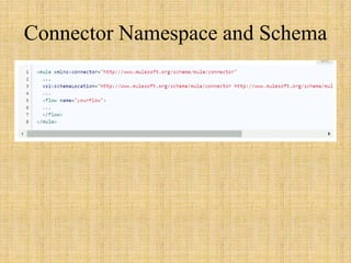 Connector Namespace and Schema
 