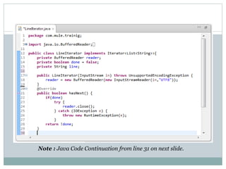 Note : Java Code Continuation from line 31 on next slide.
 