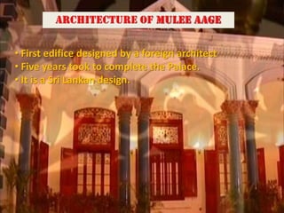 Muliaage Mulee Aage - The Presidential Palace (Maldives) | PPTX