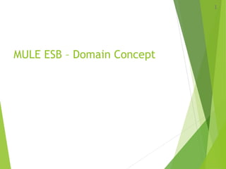 MULE ESB – Domain Concept
1
 