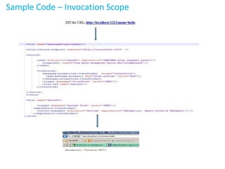 Sample Code – Invocation Scope
 