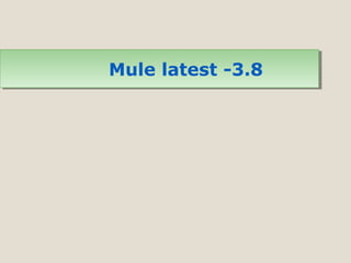 Mule latest -3.8Mule latest -3.8
 