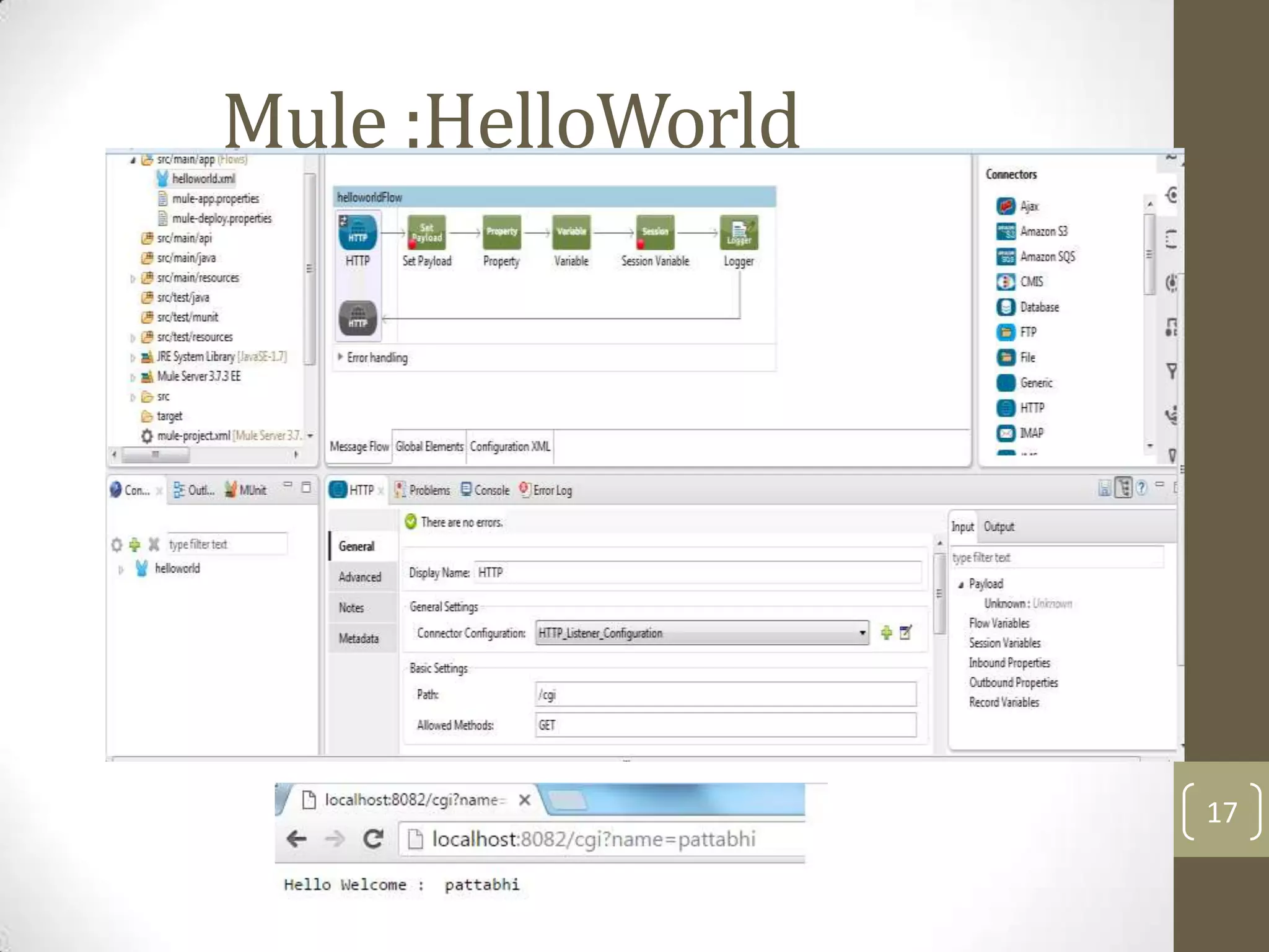 Mule :HelloWorld
17
 