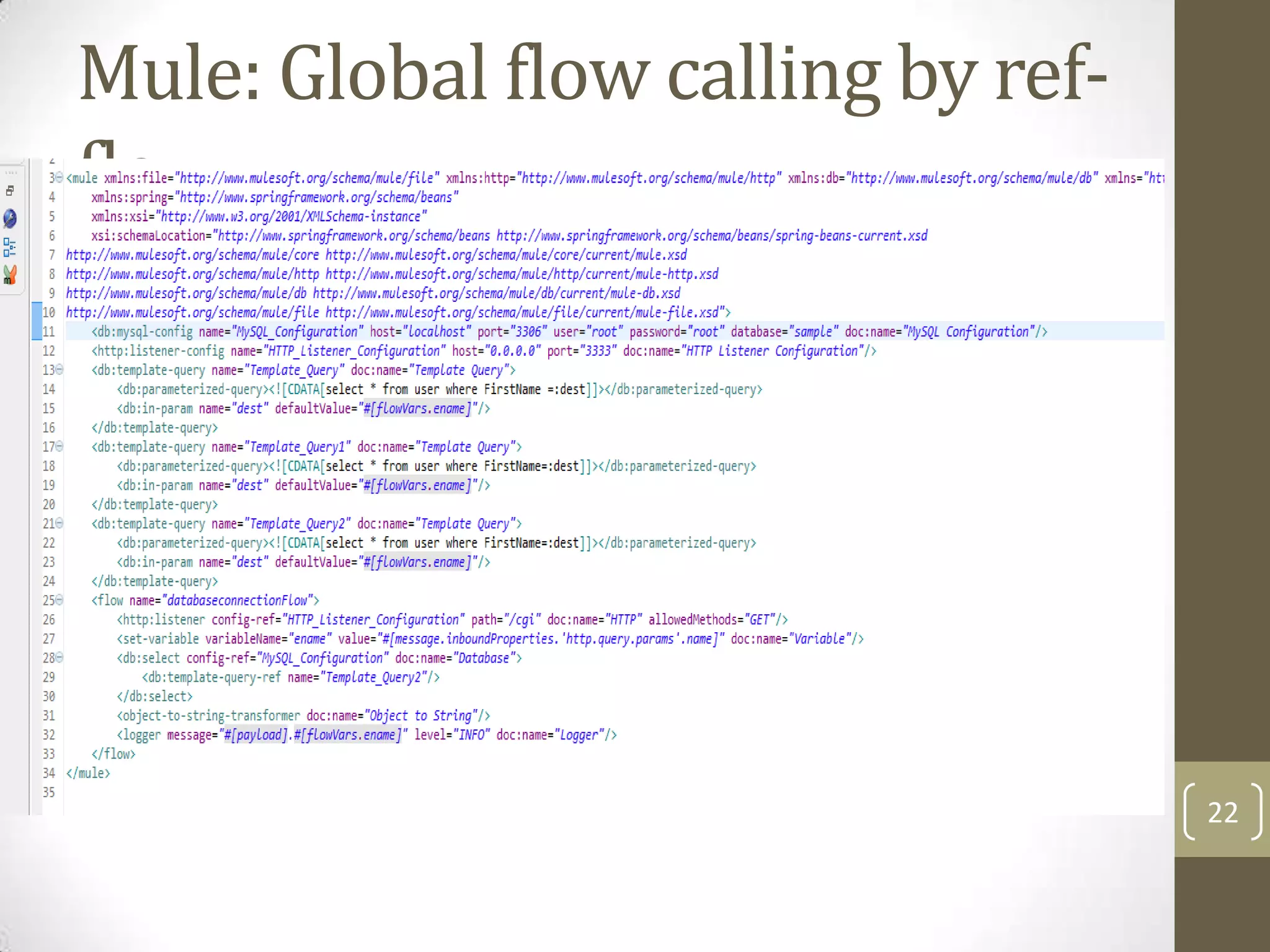 Mule: Global flow calling by ref-
flow
22
 