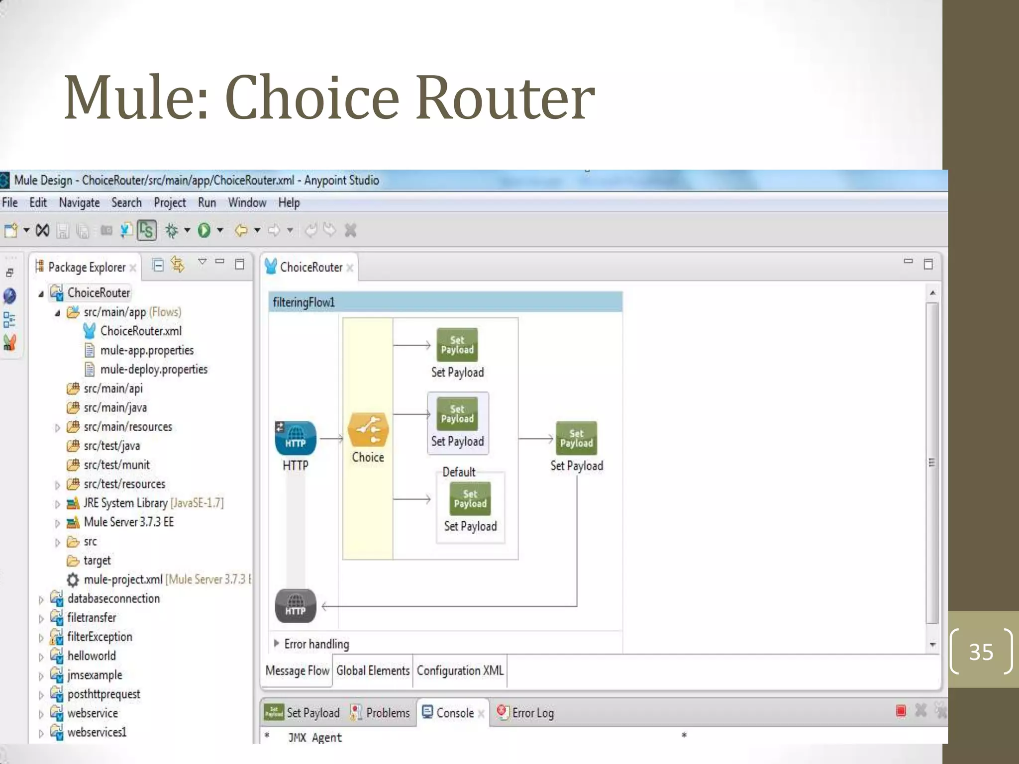 Mule: Choice Router
35
 
