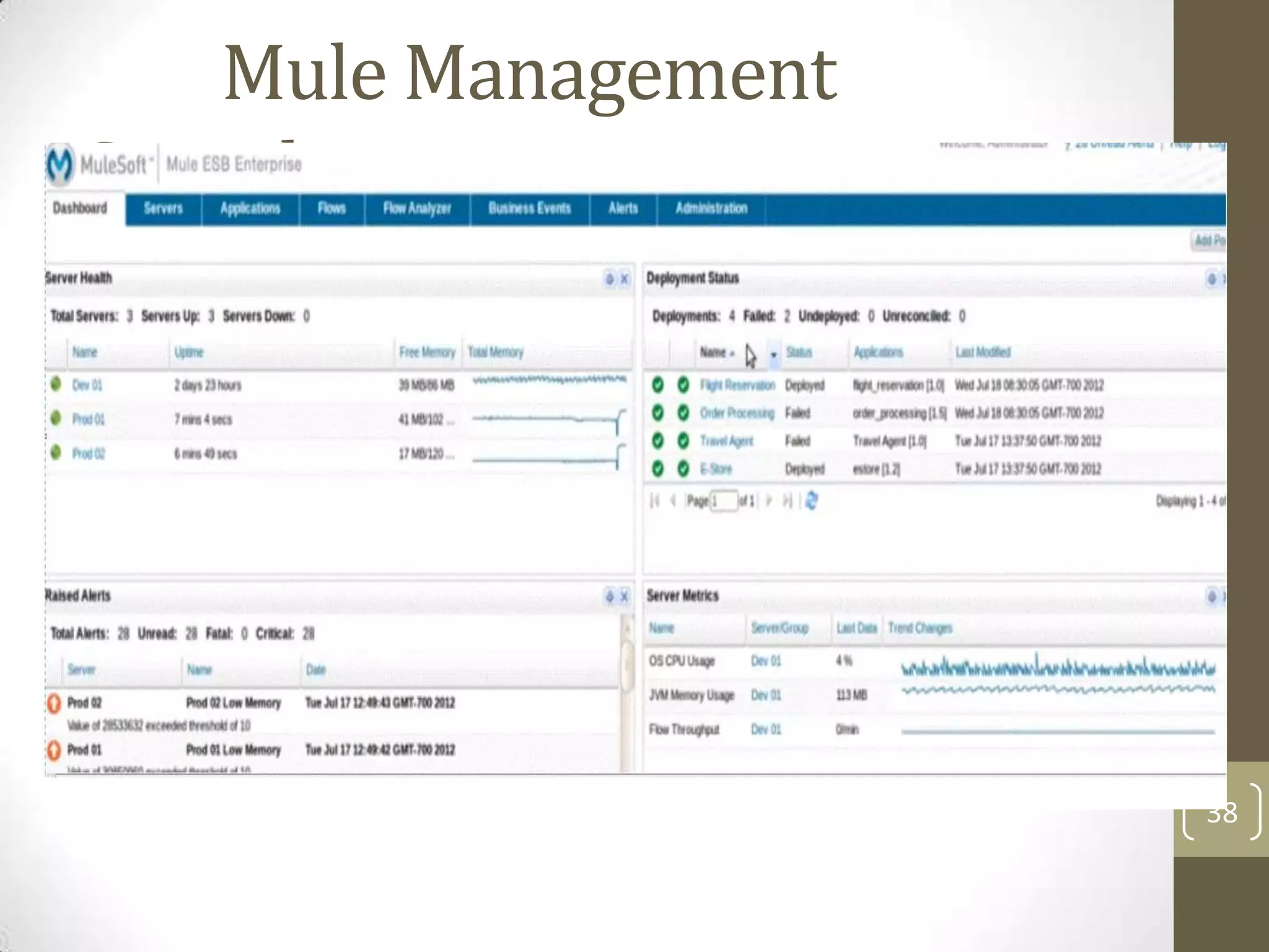 Mule Management
Console
38
 