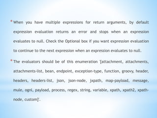 Mule expression component | PPTX
