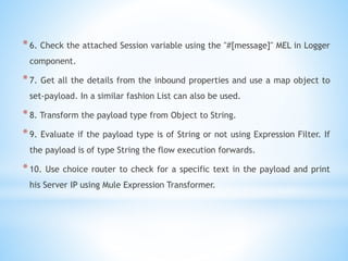 Mule expression component | PPTX