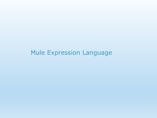 Mule Expression Language
 