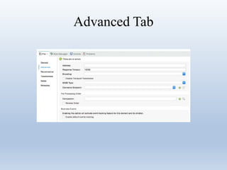 Advanced Tab
 