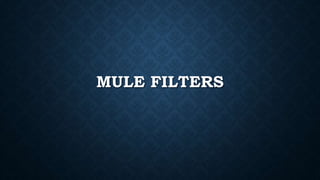 MULE FILTERS
 