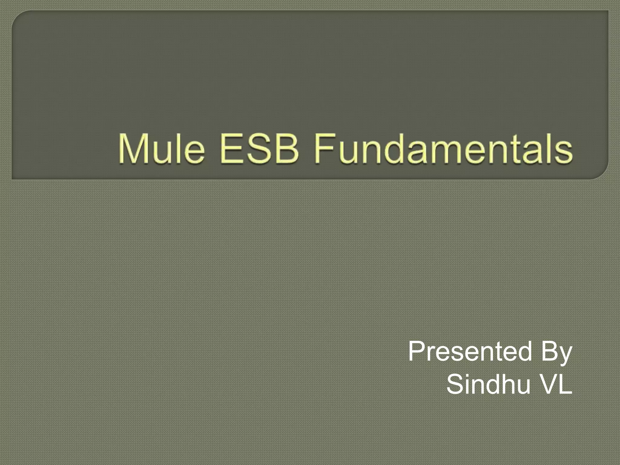 Presented By
Sindhu VL