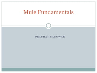 P R A B H A T G A N G W A R
Mule Fundamentals