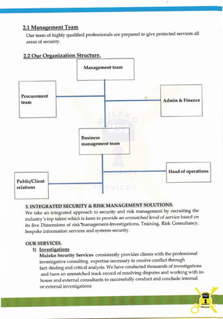 Muleko Security Services Company Profile