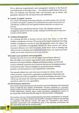 Muleko Security Services Company Profile