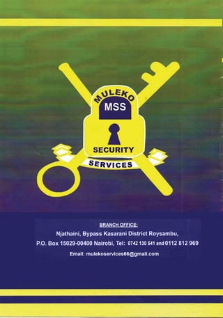 Muleko Security Services Company Profile