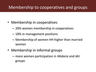 Addressing gender inequalities in Ethiopia’s agricultural sector to reduce poverty