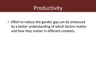 Addressing gender inequalities in Ethiopia’s agricultural sector to reduce poverty
