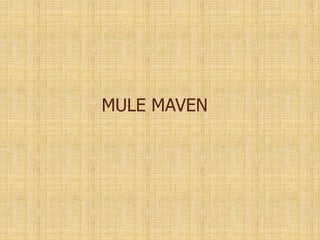 MULE MAVEN
 