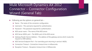Mule Microsoft Dynamics AX 2012 Connector | PPTX