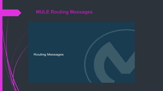 MULE Routing Messages
 