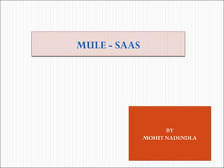 MULE - SAAS
BY
MOHIT NADENDLA
 