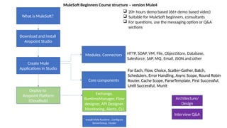 Mulesoft-course-intro for landing a job. | PPTX