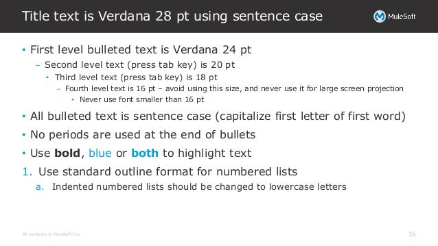 standard outline template
