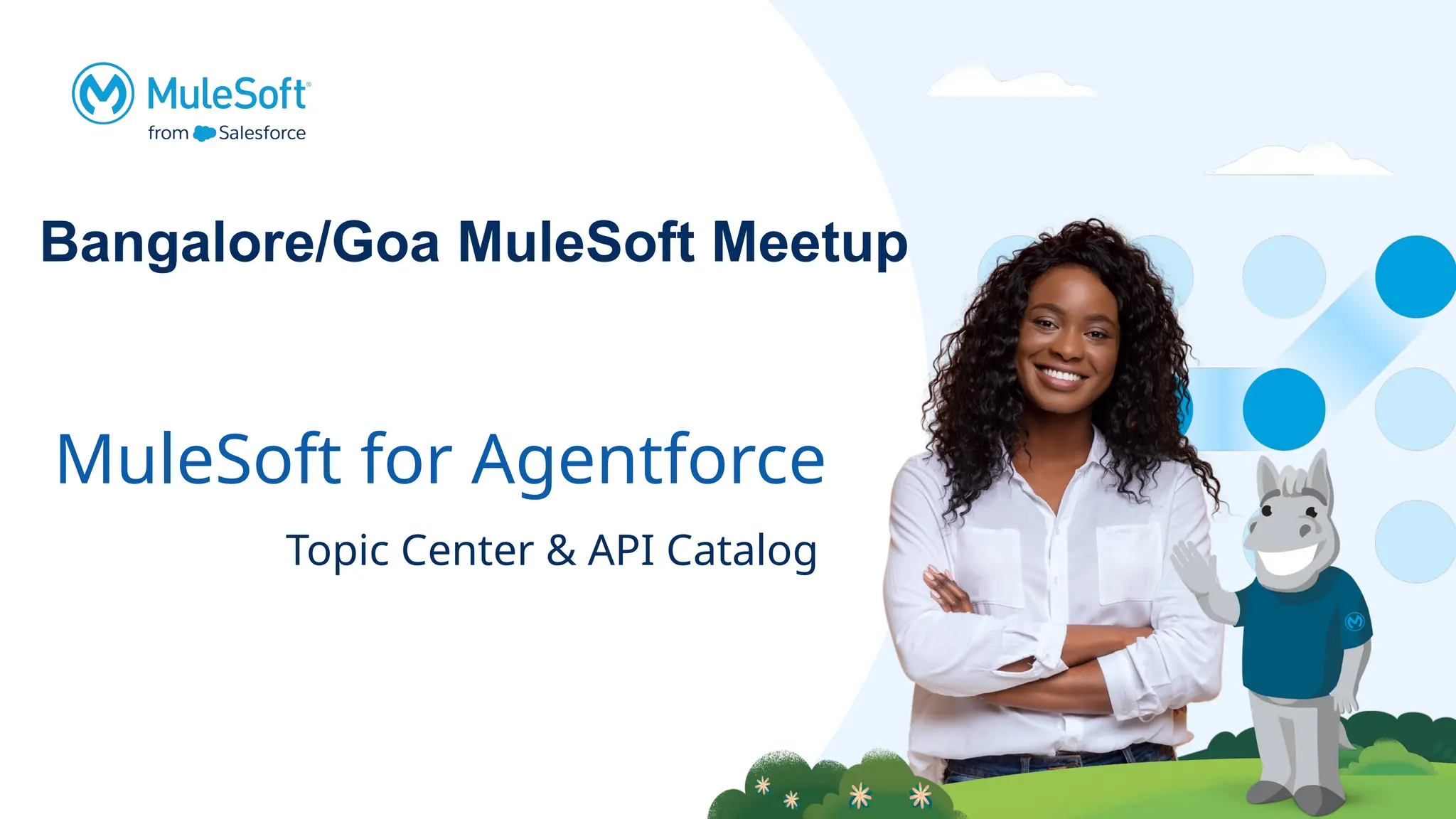 Bangalore/Goa MuleSoft Meetup
Agentforce and
MuleSoft
MuleSoft for Agentforce
Topic Center & API Catalog
 