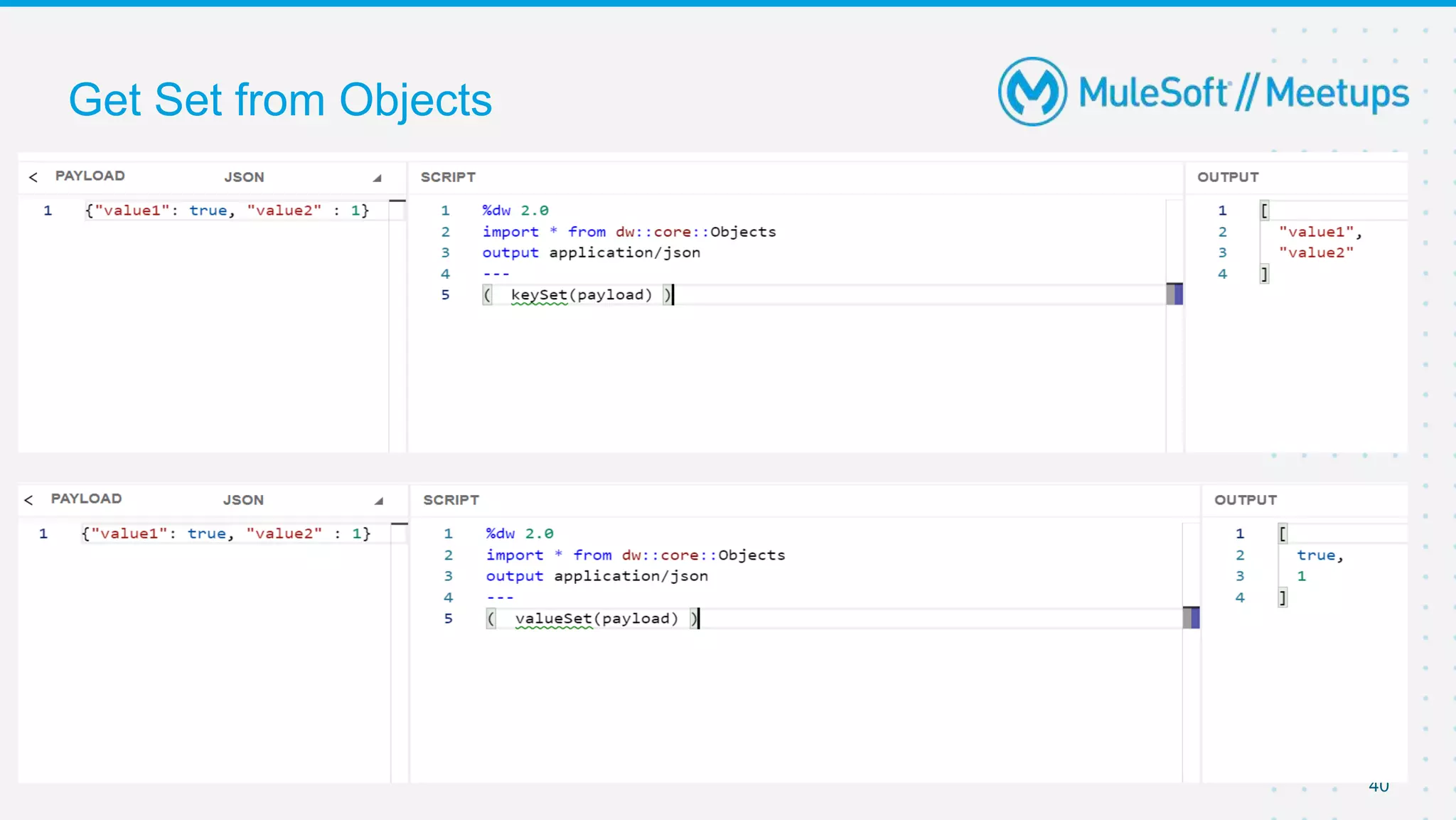 Get Set from Objects
40
 