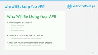 Who Will Be Using Your API?
14
 