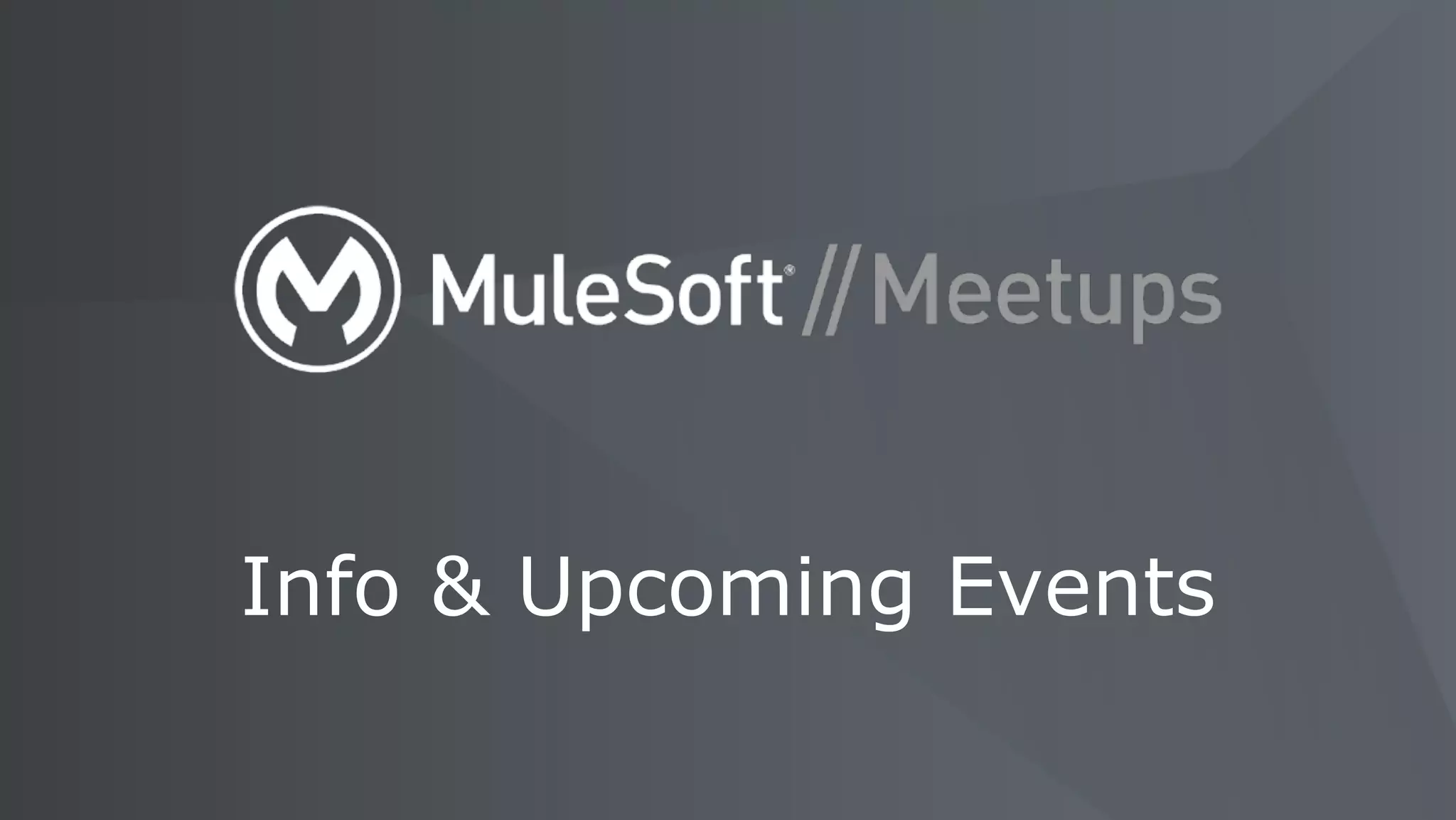 Info & Upcoming Events
 