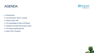 Async API specifications in MuleSoft to hand | PPT
