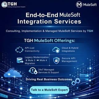 🚀 End-to-End MuleSoft Integration Services by TGH | PDF