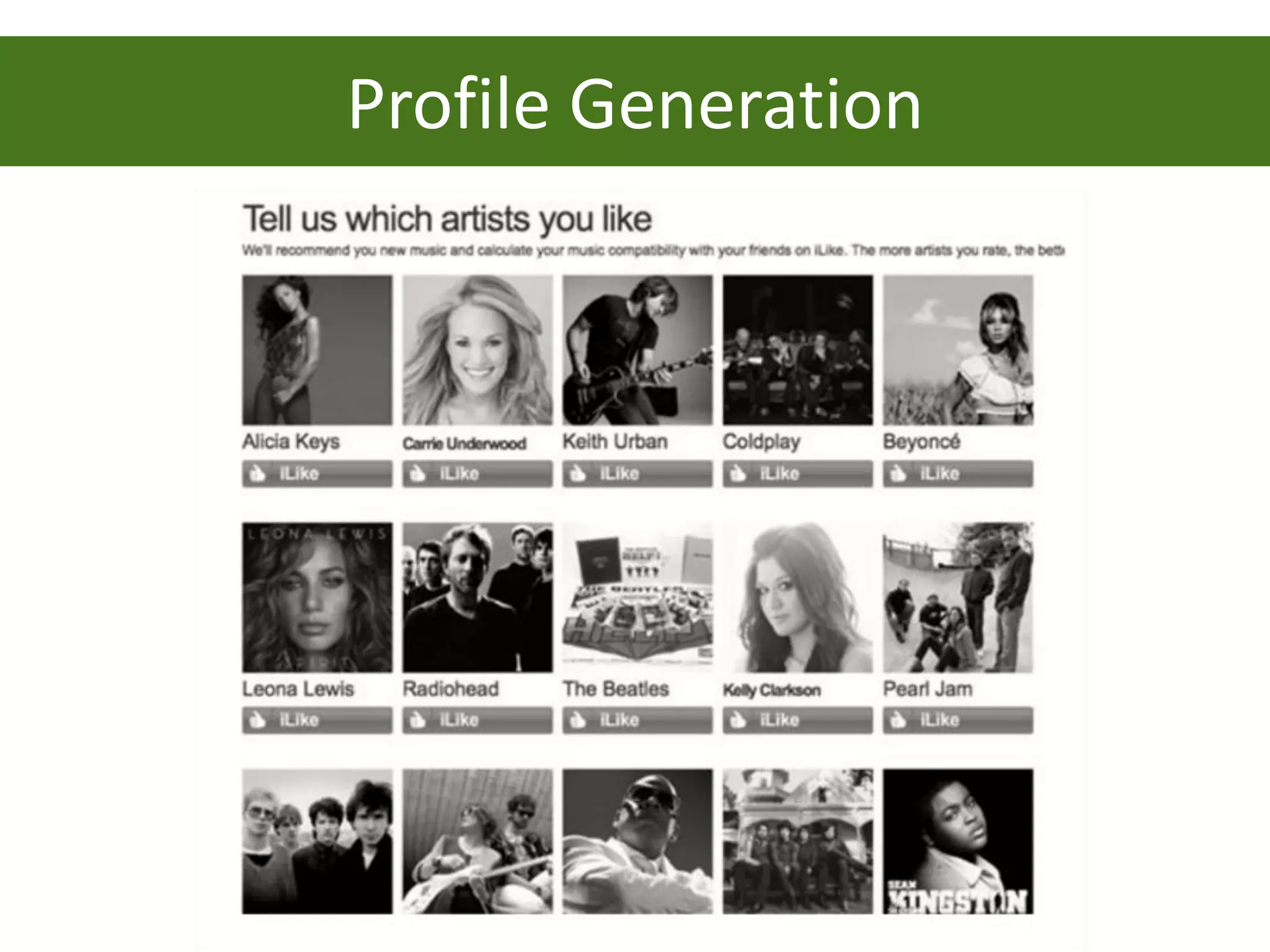 Profile Generation
 