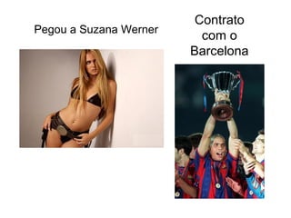 Contrato
Pegou a Suzana Werner
                          com o
                        Barcelona
 