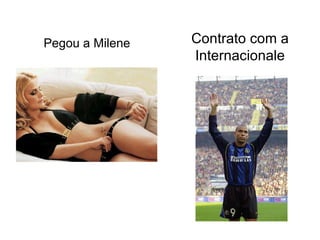 Pegou a Milene   Contrato com a
                 Internacionale
 