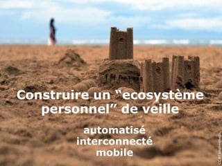 Construire un “ecosystème
   personnel” de veille




                            CC BY stephenmagic, Flickr
         automatisé
       interconnecté
           mobile
 