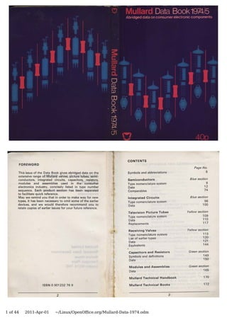 1 of 44   2011-Apr-01   ~/Linux/OpenOffice.org/Mullard-Data-1974.odm
 