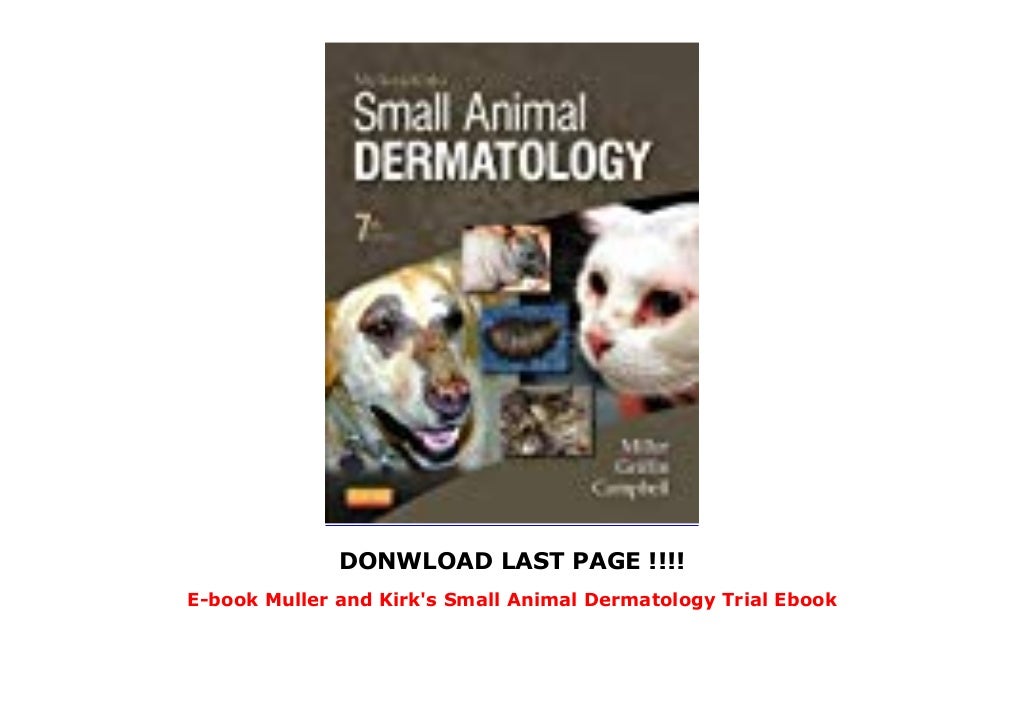 Ebook Muller and Kirk's Small Animal Dermatology Trial Ebook