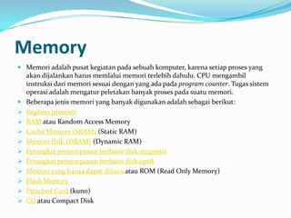 Mulok gçô bagian bagian dari cpu | PPT