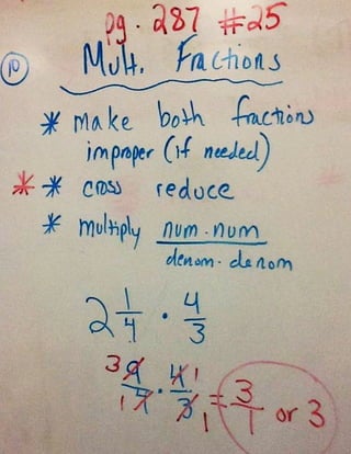 Mult. fractions rule
