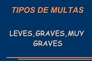 Multas de tráfico: las 12 claves que debes conocer 2 Motor16 tipos de infracciones