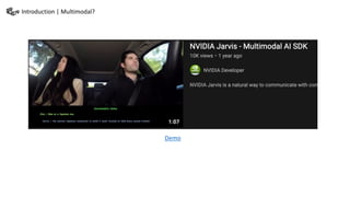 Introduction | Multimodal?
Demo
 