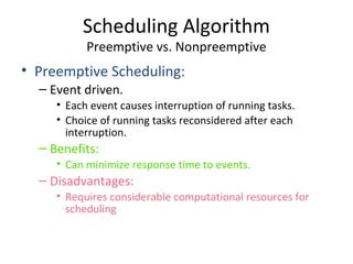 Real-Time Scheduling Algorithms | PPT